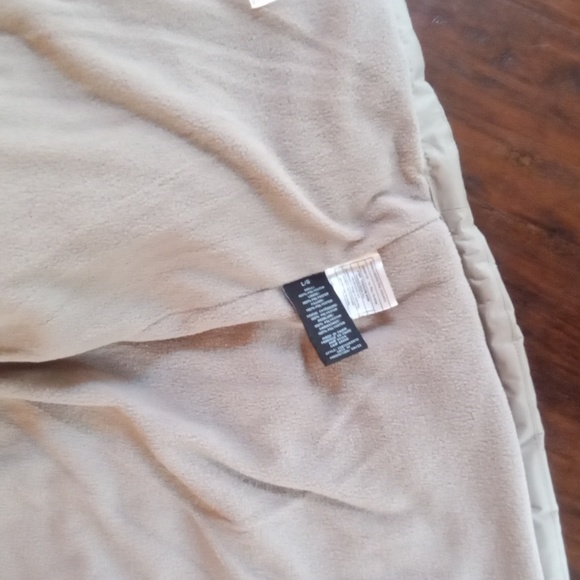 Whales Tail Cream Fleece Lined Hooded Puffer Cold Weather Coat Sz Large - Picture 9 of 10